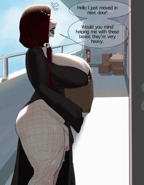 New neighbor (original) art [fishermanfiggle]