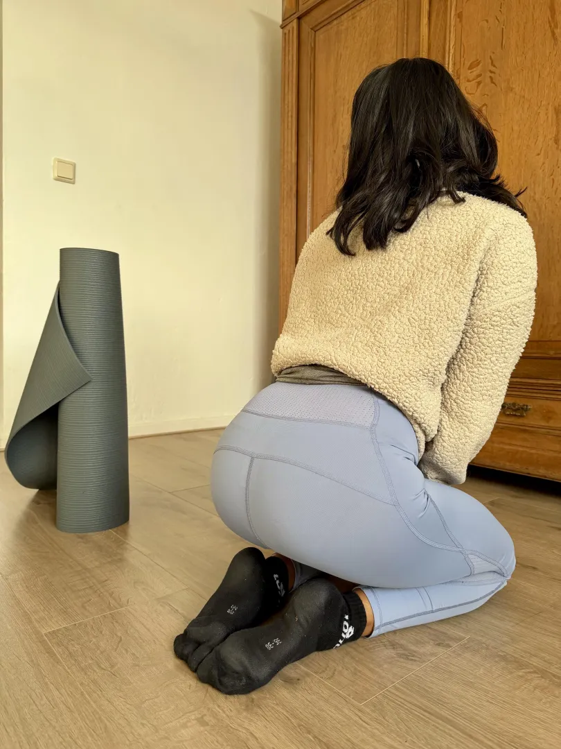 Perfectly sweaty after yoga