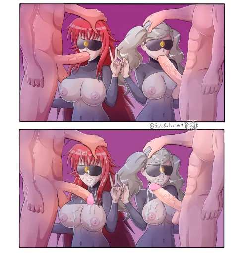 Rais and Ann serving BWC