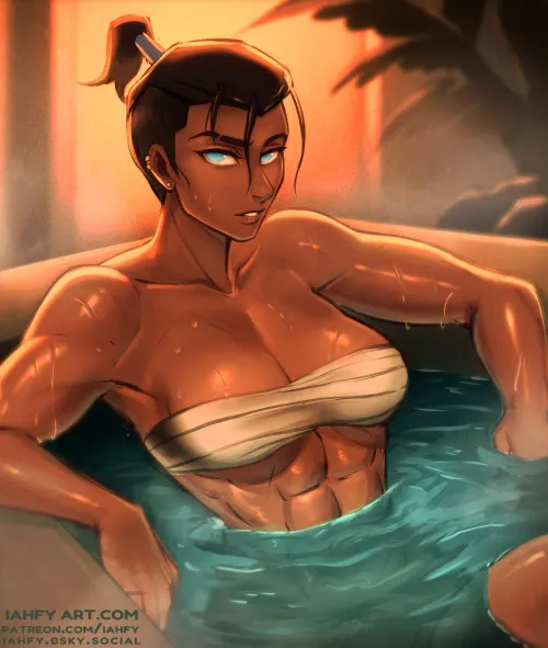 Would you join her and wash her back?