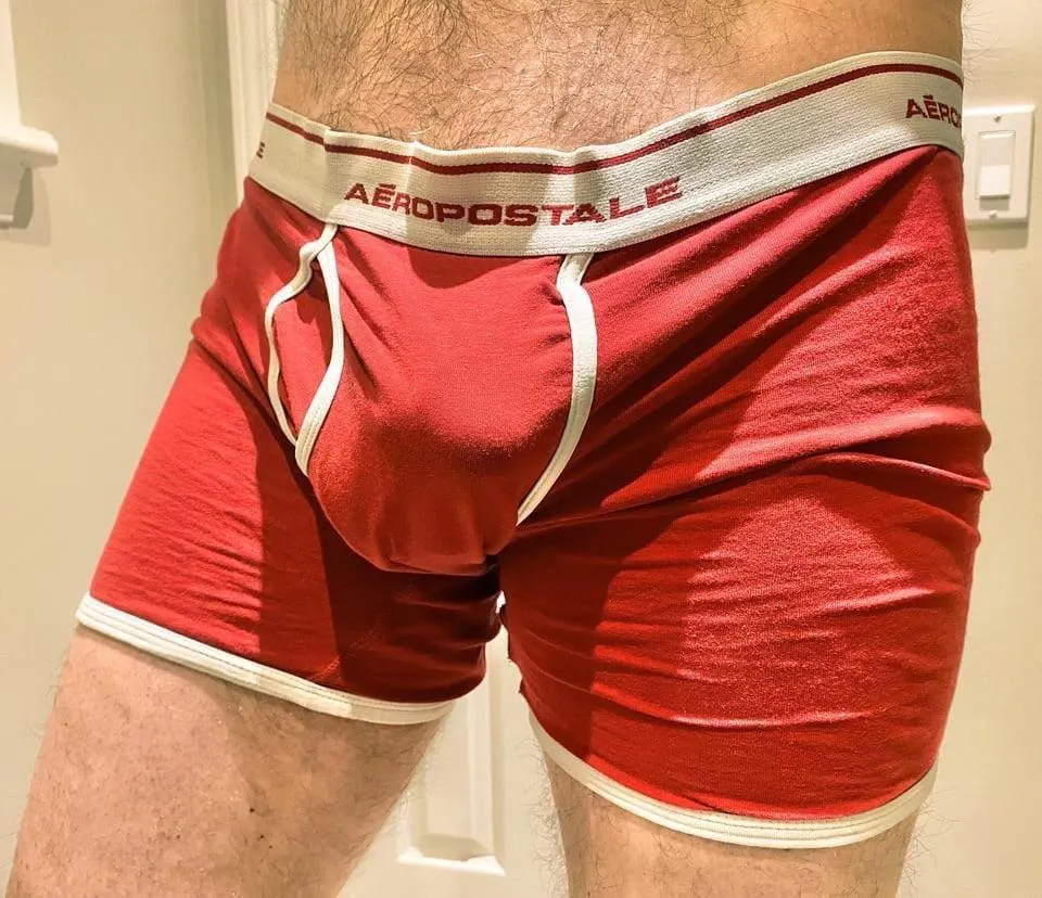 A friend wanted me to try on his boxers…
