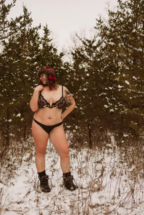 curvy in the snow