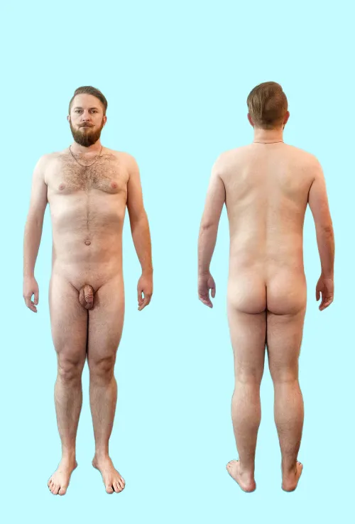 Full frontal male model nude