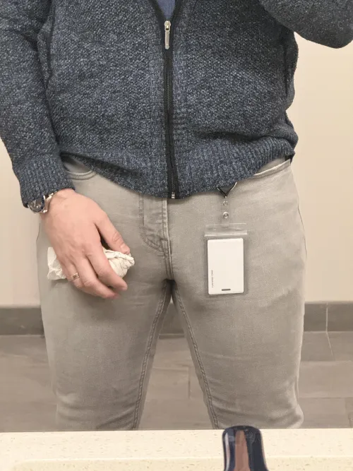 Gray pants doing what they do best
