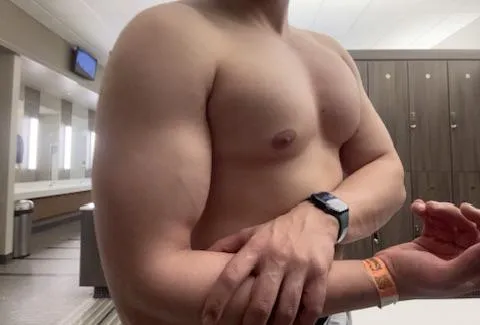 Just a little chest flex