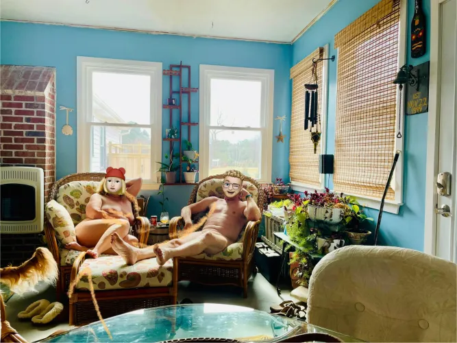 Just finished cleaning the back porch.