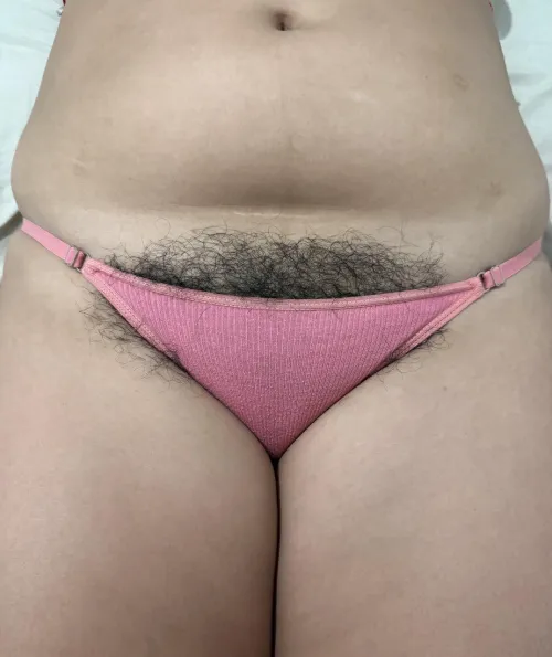 My panties can't contain my bush