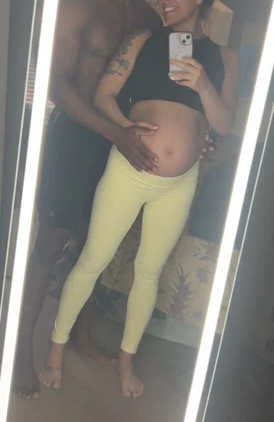 Pregnant at 40 guess it's never to late to breed black!!!