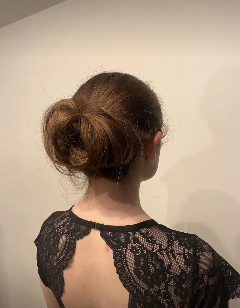So much hair to fit in this hairbun 