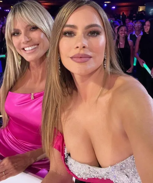 Sofia Vergara and Heidi Klum