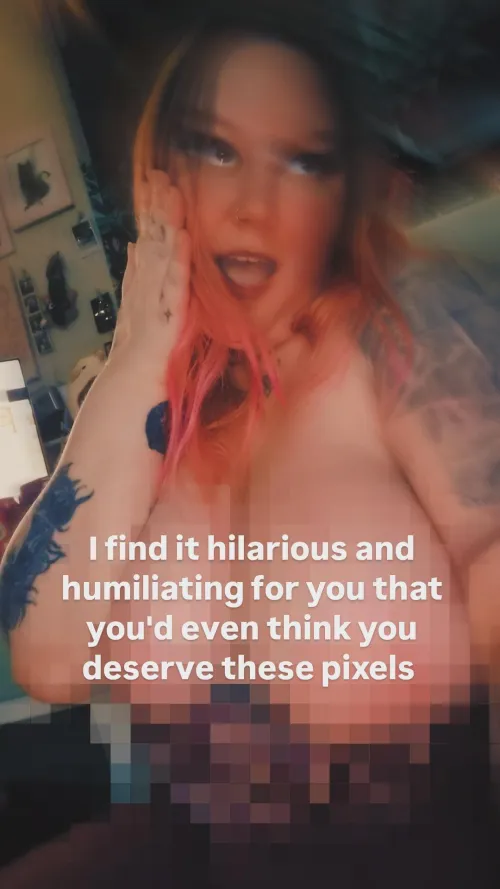 Undeserving and yet still gooning, tsk tsk