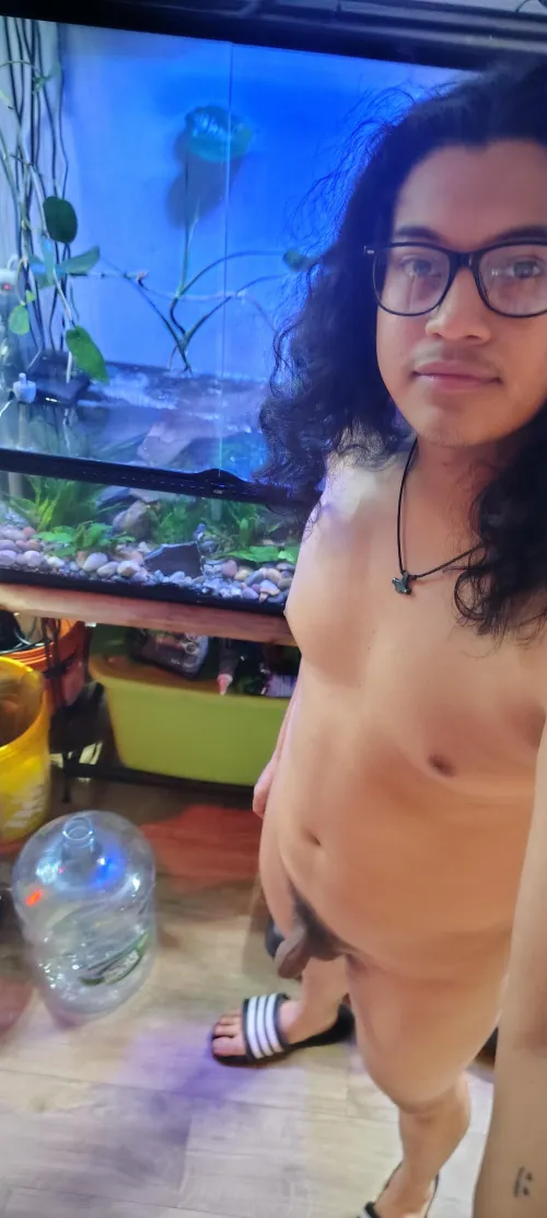 with my fish tank ✌️