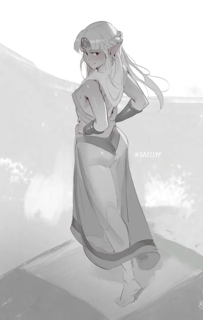 Zelda's See-Through Dress (by me @Saellyf)