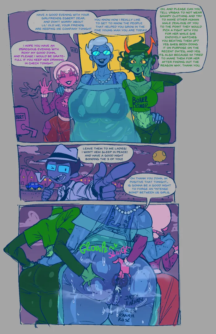 [F4A] John should have suspected that his friends were planning something when they accepted to stay with his Nanna for free