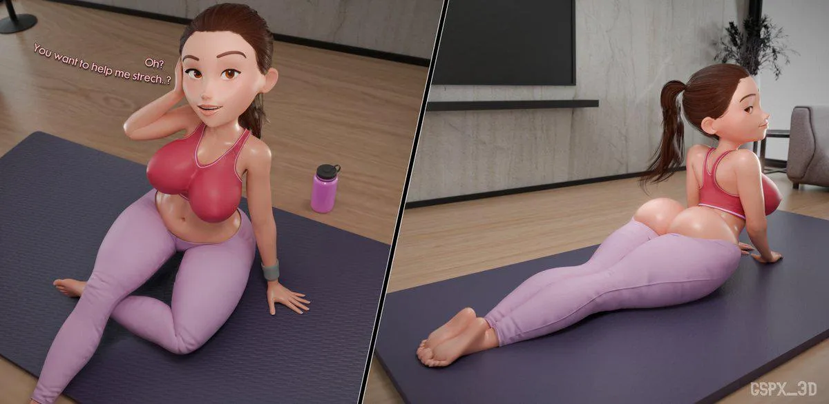 Helen At Yoga (GspX_3d) [Disney]
