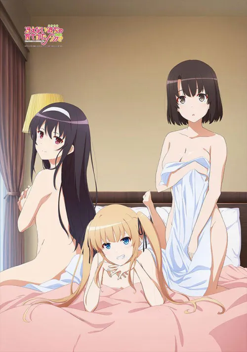 I like the way the middle one is staring [saekano/how to raise a Boring girlfriend]