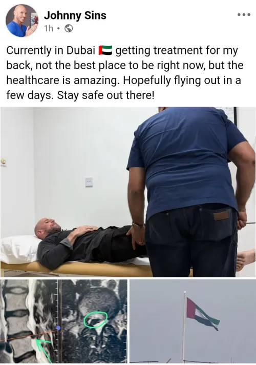 Johnny Sins in United Arab Emirates