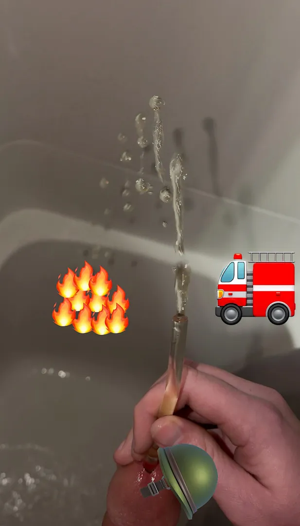 Just a fire hose putting out a fire