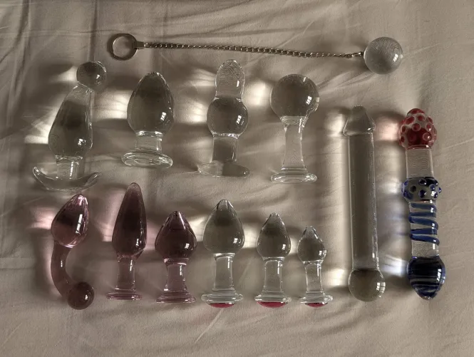 My glass anal toys