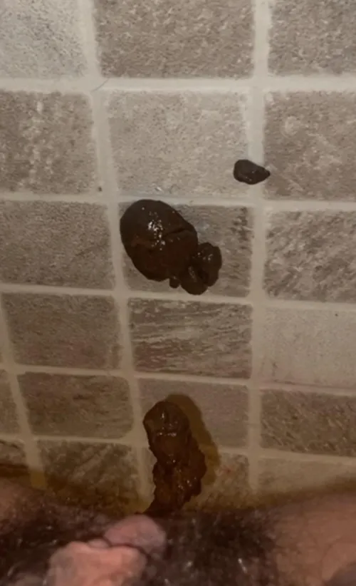 My poop on the kitchen floor :)
