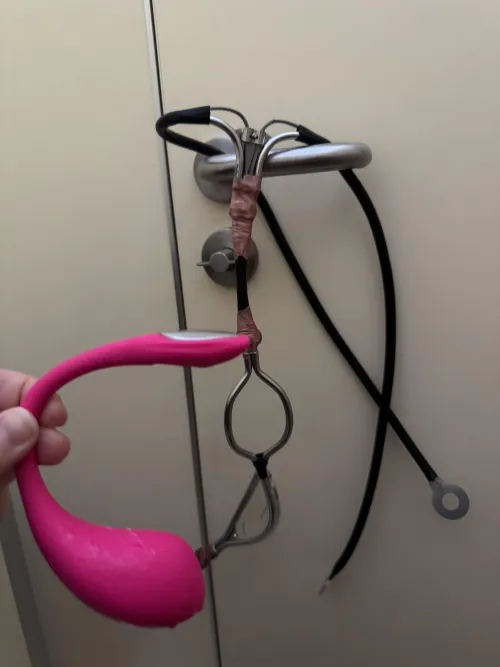 Public bathroom break…