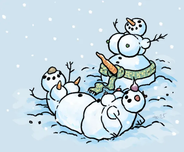 Snowbians, doing Snow Yuri things  (@Shivikai)