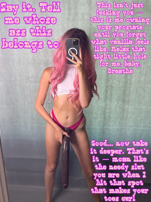 Tell me whose ass this belongs!! Good now take it deeper!!  [Imagefap:princessdollmie]