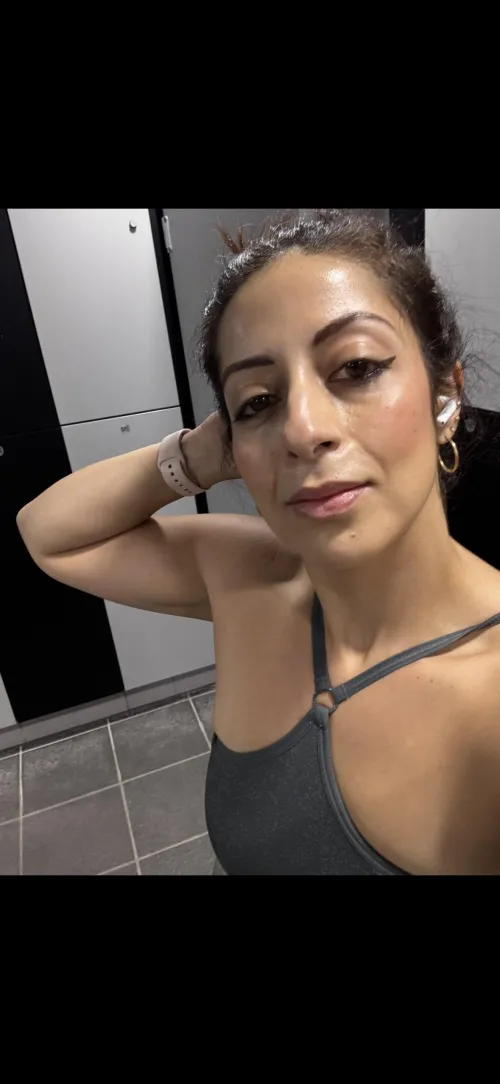 The post gym sweaty glow