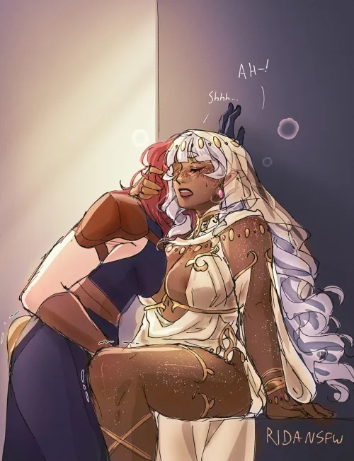 Visiting her temple, to hang out and stuff (@ridansfw) [Original Characters]