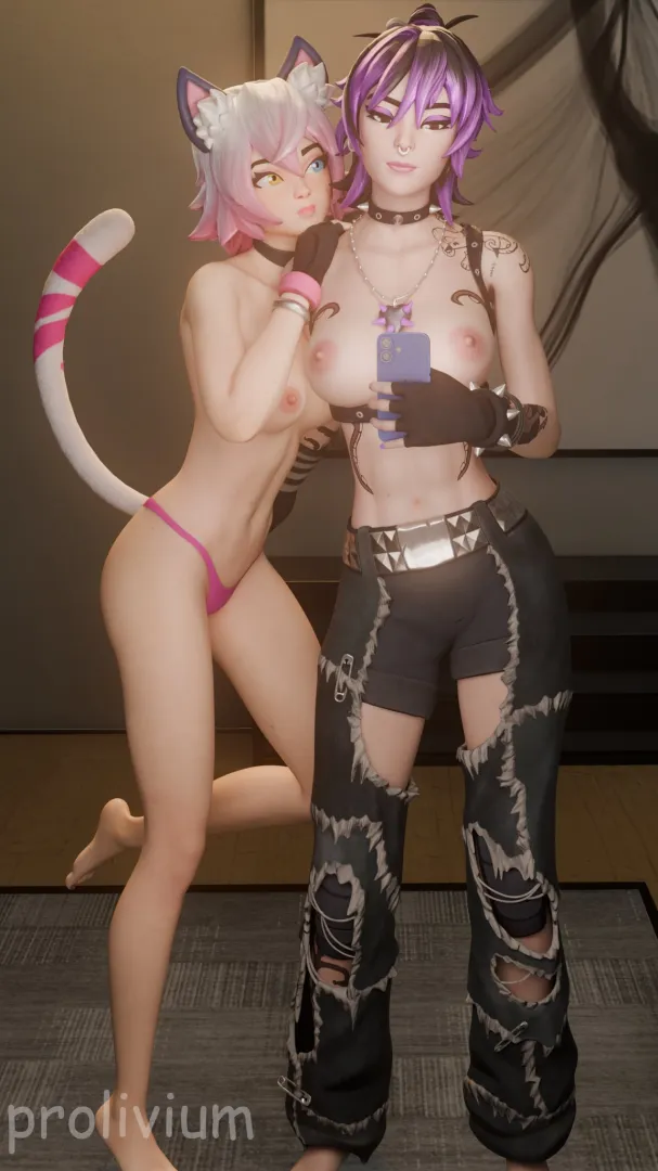 Catrin Glitch and Punk Princess Phaedra (Prolivium)