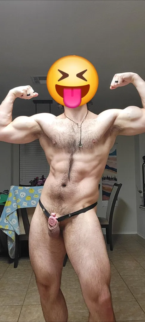 Do you think that my muscles will distract people from... down there?