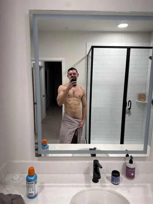 It caught my after the shower