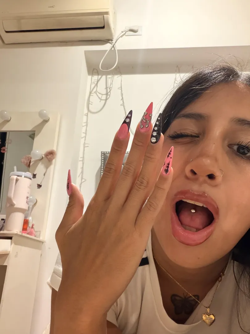 my súper long nails