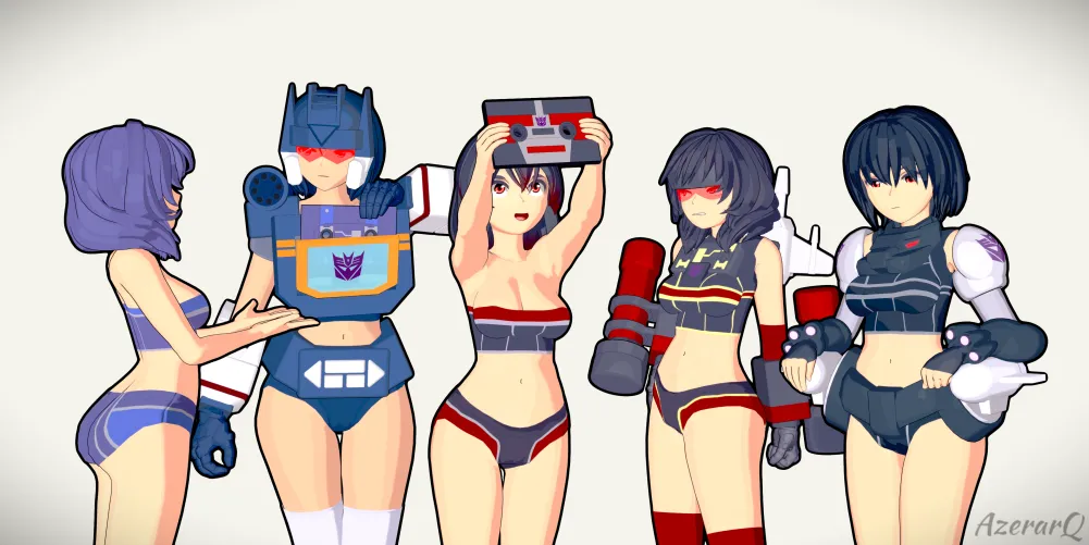 [Transformers] Soundwave and her minions (AzerarQ)