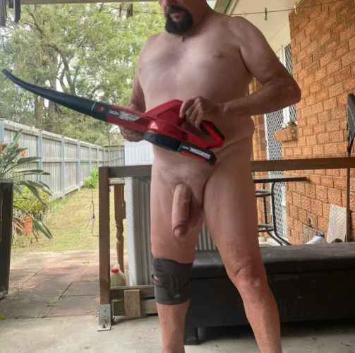 Yards mowed car ports blown and clean now time to relax