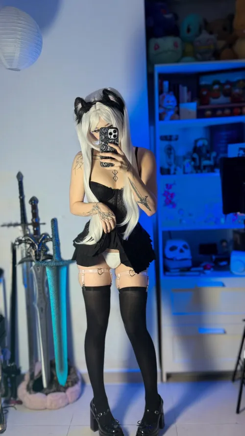 Daddys tiny sassy pet reporting in, completely ready for whatever 