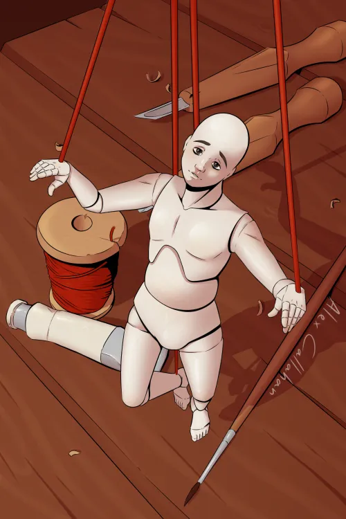 Get a character or yourself drawn as a marionette for the month of march  (details below)