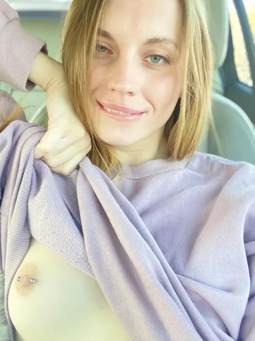 I'm shy but teasing tits from my seat