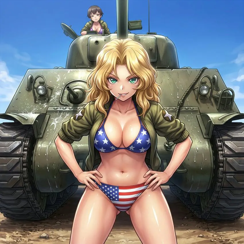 Kay and Naomi [Girls Und Panzer]