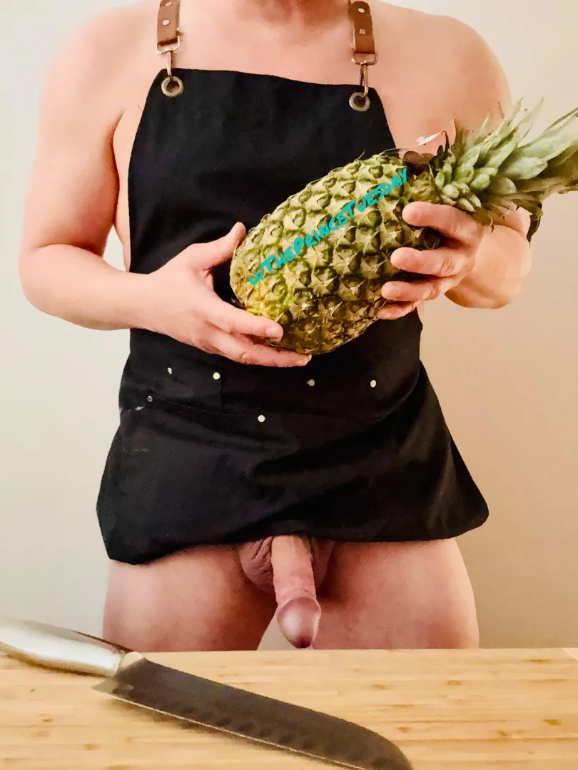 Making an experimental spicy Pineapple jam. Did a great Fresno hot pepper jam last week 