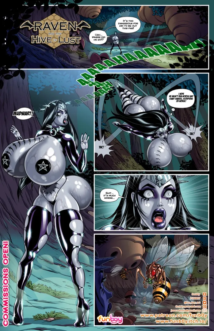Raven Hex and the Hive of Lust - 1st Page (Funboy)