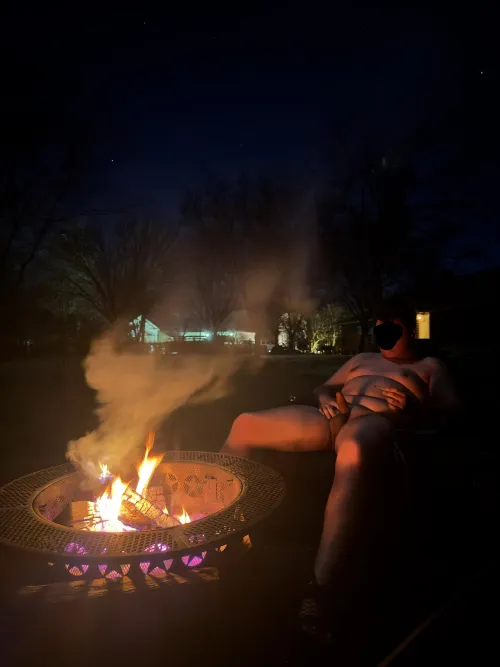 The only way to enjoy a fire.