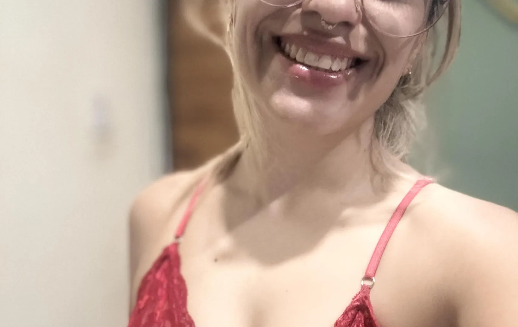 a little gloss and a giant smile