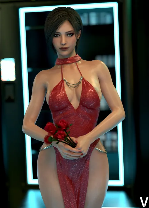 Ada Wong in Red Dress (Vyse)
