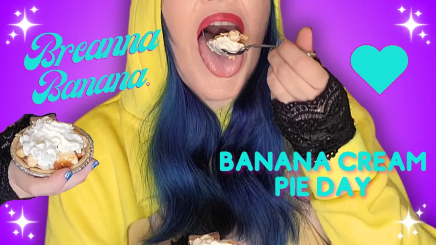 Cum see what Breanna Banana with the blue hair whipped up for you