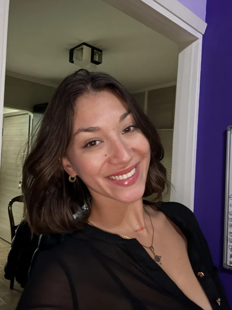 grinning at my phone like I just got good news