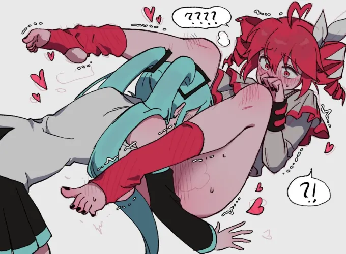 Hatsune Miku x Kasane Teto (unichan_neru) [Vocaloid]