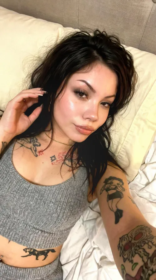 let’s kiss and cuddle on my bed