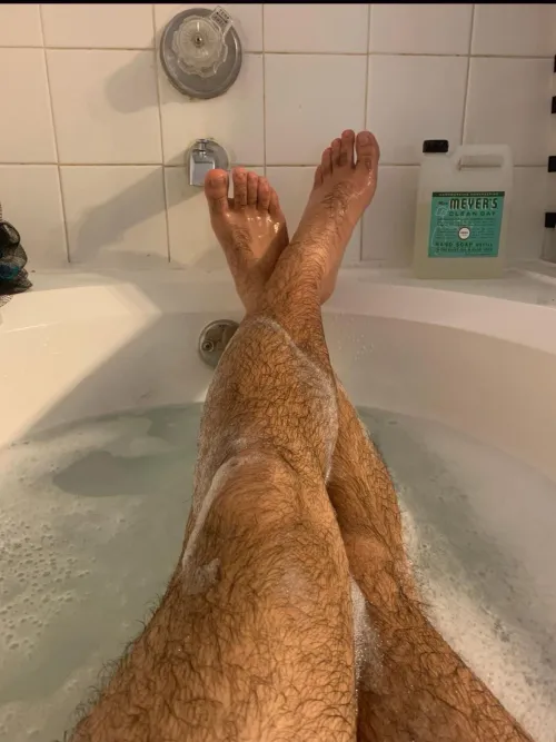 My hairy legs and feet