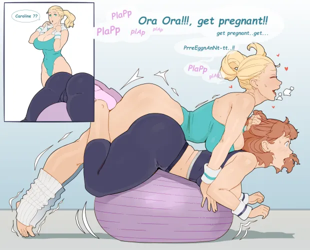 Naughty lesbian fun after aerobics class (materclaws)